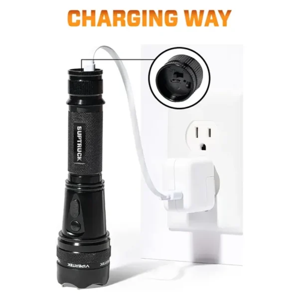💥 2025 Flash Sale OFF ️🔦 VoltGuard X95 Tactical Stun Flashlight ⚡ Light in Dark, Power in Danger