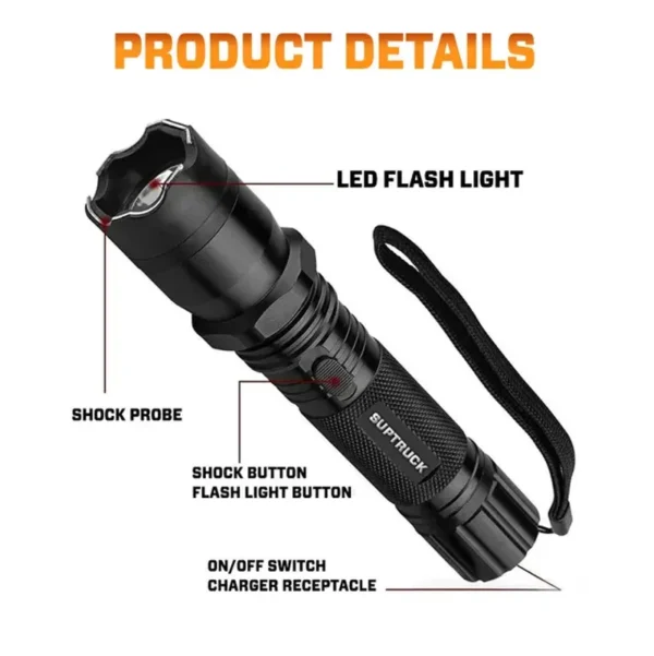 💥 2025 Flash Sale OFF ️🔦 VoltGuard X95 Tactical Stun Flashlight ⚡ Light in Dark, Power in Danger